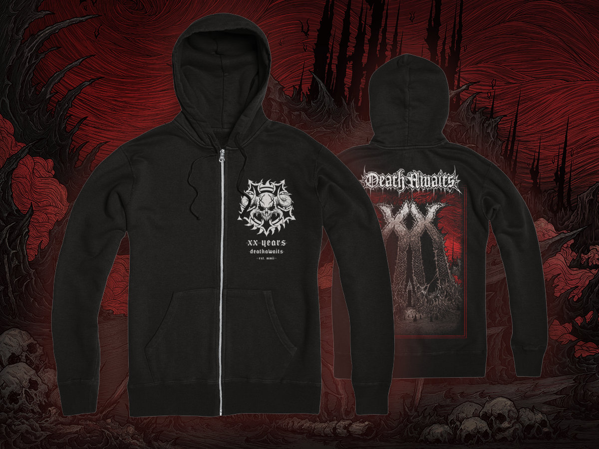 XX' Black Zip Hoodie | DeathAwaits