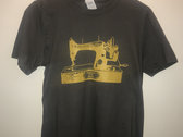 Sewing Machine Design Charcoal/Gold photo 