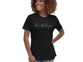 'Violent Whispers Script' Ladies Relaxed T photo 