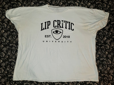 "LIP CRITIC UNIVERSITY" tee, white 4XL main photo