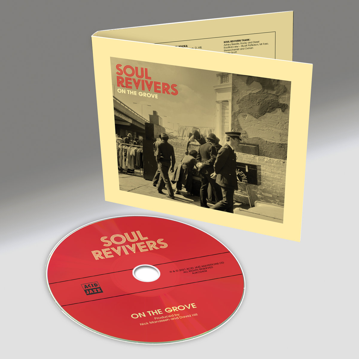 英2LP Soul Revivers On The Grove (2LP) AJX2LP604 Acid Jazz /00520 Soul Revivers – On The Grove – 2 x Vinyl (LP, Album), 2022