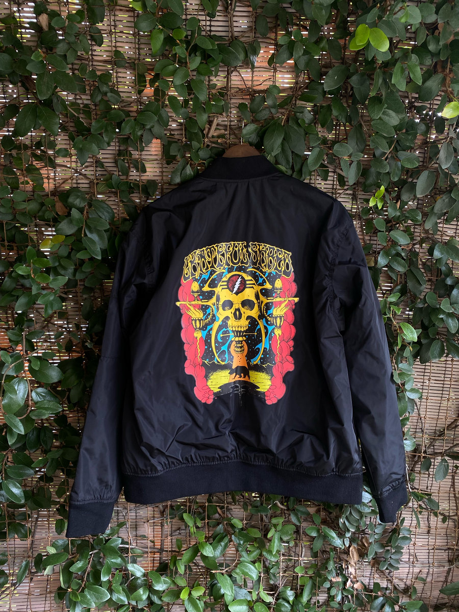 【HAVE A GRATEFUL DAY】EMBROIDERY JACKET/S 80s Denim Jacket Grateful Dead Patches, Dead Head Denim