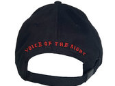 "Voice Of The Night" Curved Cap (red leather barbed wire) X Syllis_101 photo 