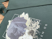 DAHLIA Forest Green Cotton Tote Bag (Monochrome) photo 