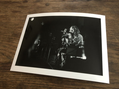 Signed 8" x 6" gloss print of photo from live recording of The Shore main photo