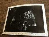 Signed 8" x 6" gloss print of photo from live recording of The Shore photo 