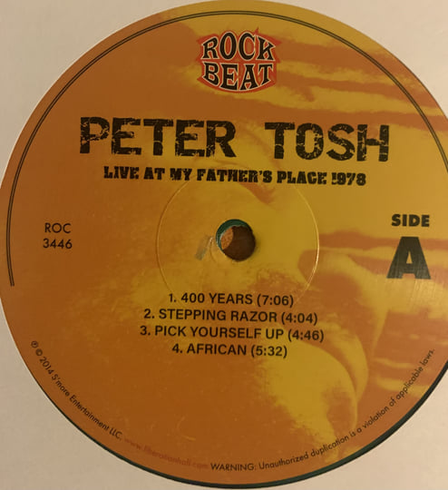 Live At My Father's Place 1978 | Peter Tosh