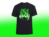 LESS IS MOOR - NEON GREEN FLAME T-SHIRT photo 