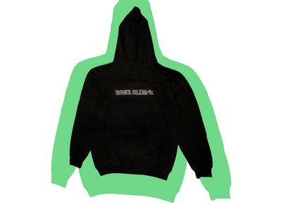 ** Mic Check Black ** Over Sized Thick Hooded Sweatshirt main photo