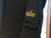 LONG SLEEVED T-SHIRT 'VI/DEO' FULL COLOR ON BLACK + JEAN LORENZO photo 