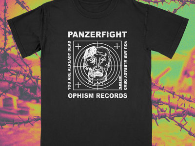 Ophism records "Panzerfight" War techno T-shirt main photo