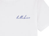 T-shirt "lullabies" Édition limitée / Blanc-Bleu photo 