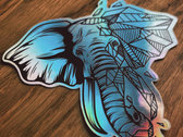 Holographic Sticker Marble Elephant photo 