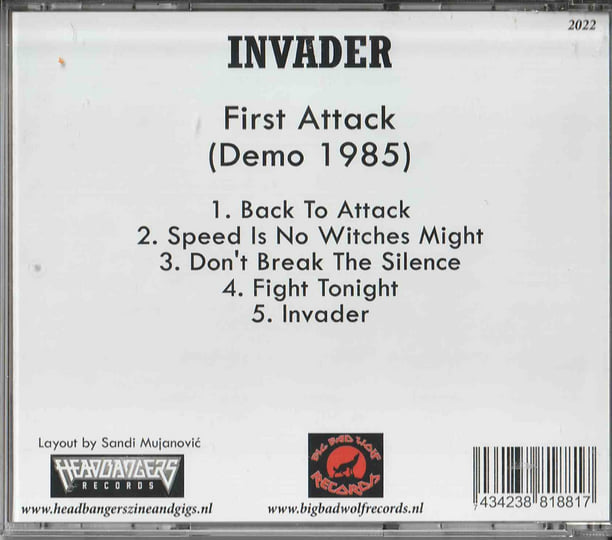 First Attack (Demo 1985) | Invader | For The Passion Not The Fashion