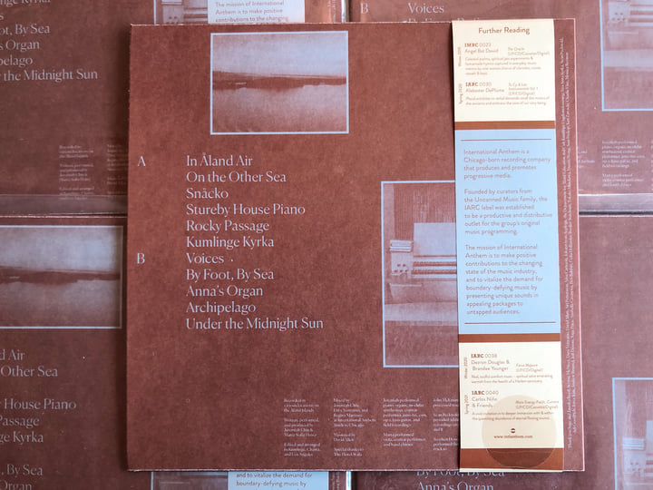 ワールドワイドLP Jeremiah Chiu &amp; Marta Sofia Ho Recordings From The Aland s IARC0053 International Anthem /00260 Recordings from the Åland Islands | Jeremiah Chiu & Marta