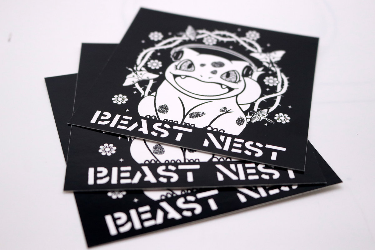 BEAST NEST Bulbasaur Sticker - Designed by Rich Love Media