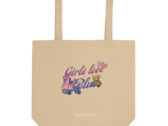 Girls Love Blue Eco Tote Bag photo 