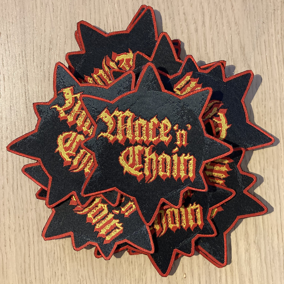 Woven flail patch Mace'n'Chain