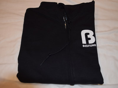 Bedfunk Logo full zip hooded sweatshirt Black with White B logo main photo