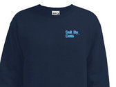 Navy Blue 'Sell_By_Date' Sweatshirt SMALL ONLY photo 