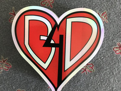 "Super Heart Badge" Holographic Sticker main photo
