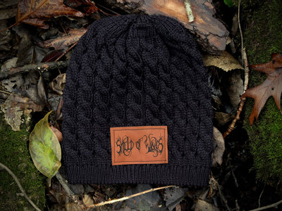 Women's Cable Knit Beanie with Logo Patch main photo
