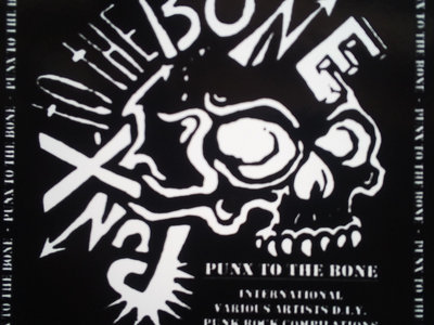 PunX to the Bone Skull with Border Sticker main photo