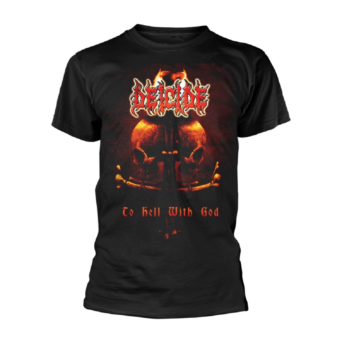 Deicide 'To Hell With God' Official Band Logo Long Sleeve T-Shirt - Men's Black Tee - View #8