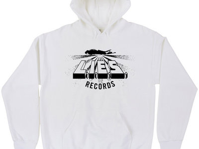 L.I.E.S. Records "NON STOP RHYTHMS" hoodie white main photo