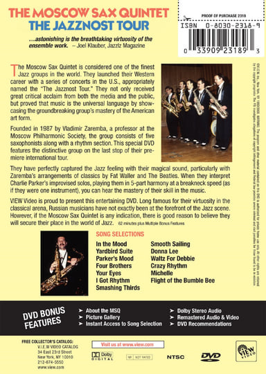 その他 SXQ saxquintet on Tour 2008 RUSSIA-LITHUANIA [CD] The Jazznost Tour | The Moscow Sax Quintet