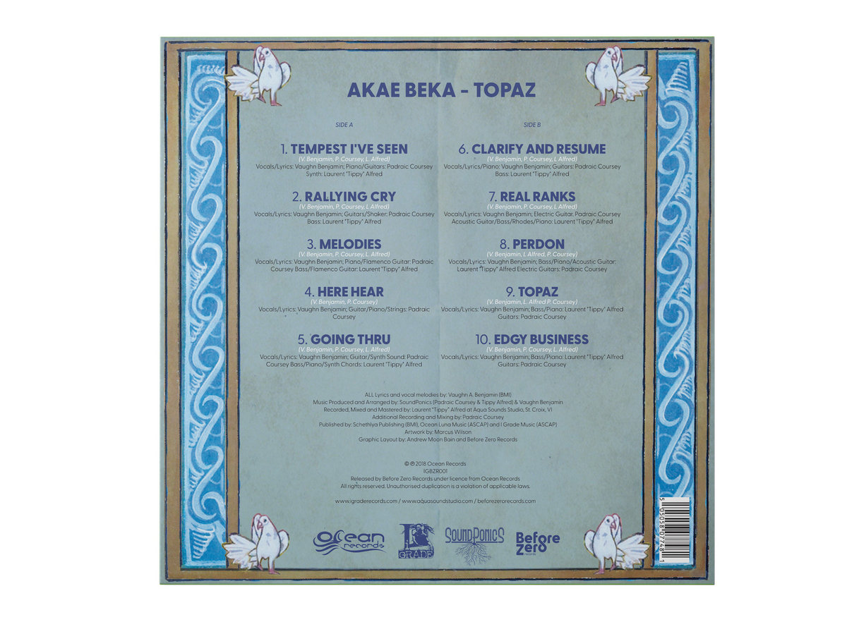 英LP Akae Beka Topaz IGBZRLP001 Before Zero UK /00213 Topaz | Akae Beka | I Grade
