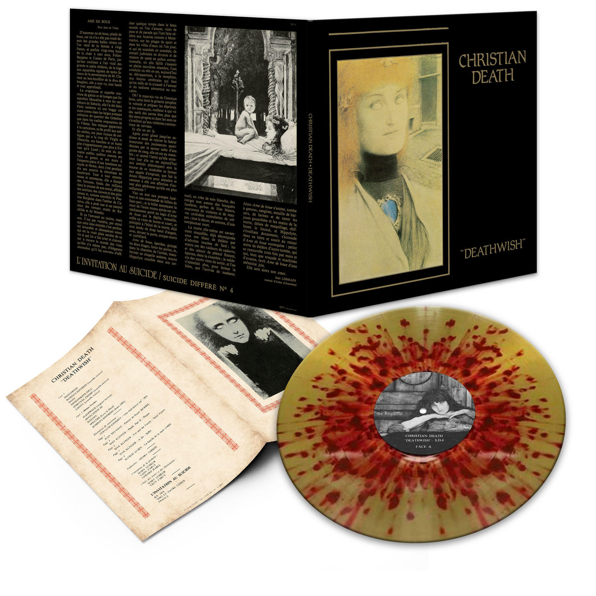 米LP Christian Death Deathwish CLO2614LP Cleopatra /00260 Christian Death - Deathwish (Limited Edition Splatter Vinyl