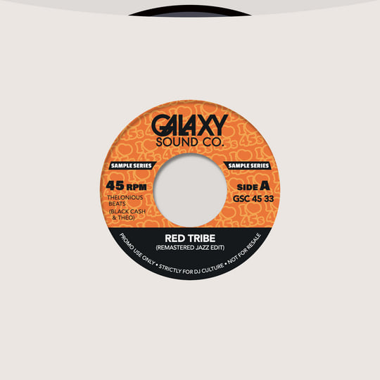 7” GALAXY SOUND - RED TRIBE / PEACEFUL Red Tribe Edits (Re Mastered) Peaceful -GSC4533 Digital
