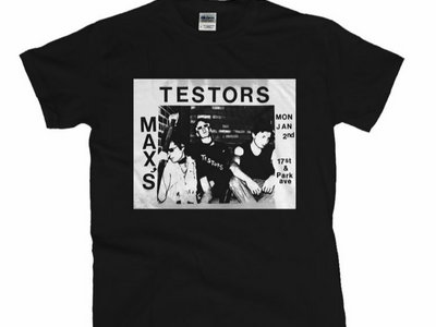 T-Shirt Black Medium-'Testors- Live At Max's Kansas City' Vintage Flyer Print main photo