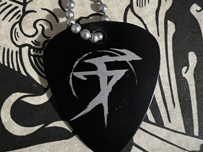 Black Metal guitar pick necklace main photo