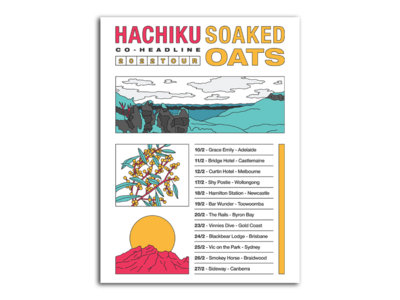 HACHIKU x SOAKED OATS [TOUR POSTER] main photo