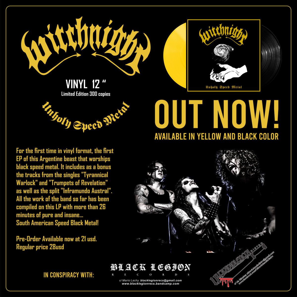 Unholy Speed Metal | WITCHNIGHT | Black Legion Unholy Speed Metal | WITCHNIGHT | Black Legion
