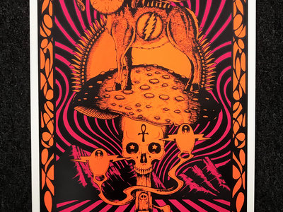 絵画 ALAN FORBES Alan Forbes CO Sacred Mushroom Mountain 2022 Silkscreened Poster