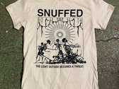 SNUFFED - CIRCLE OF DUST t-shirt, black on cream, S-XL