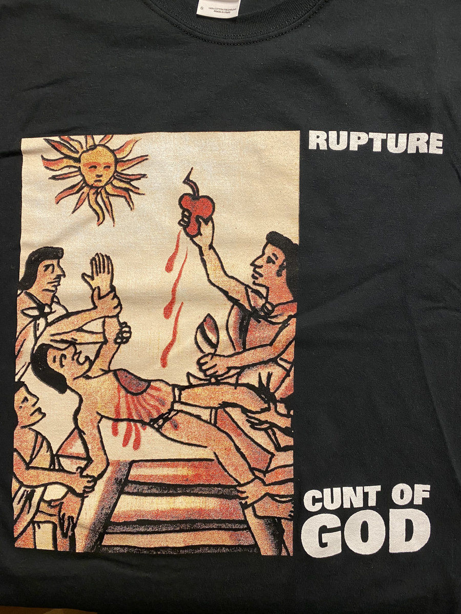 Rupture “cunt of god” official shirts | RFL RECORDS