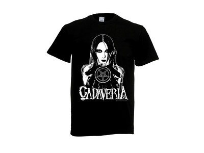 T-Shirt with Cadaveria Iconic Image, Logo and Pentacle main photo