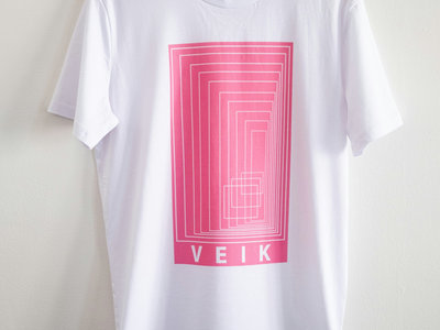 T-Shirt - Veik (white with pink logo) main photo