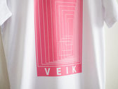 T-Shirt - Veik (white with pink logo) photo 