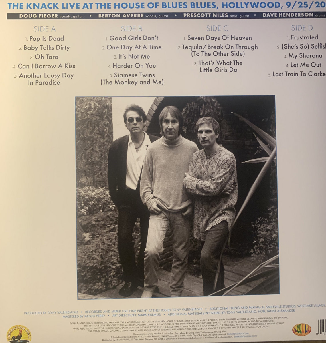 Live At The House Of Blues 2001 The Knack