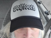 Wolftooth black and white trucker hat photo 