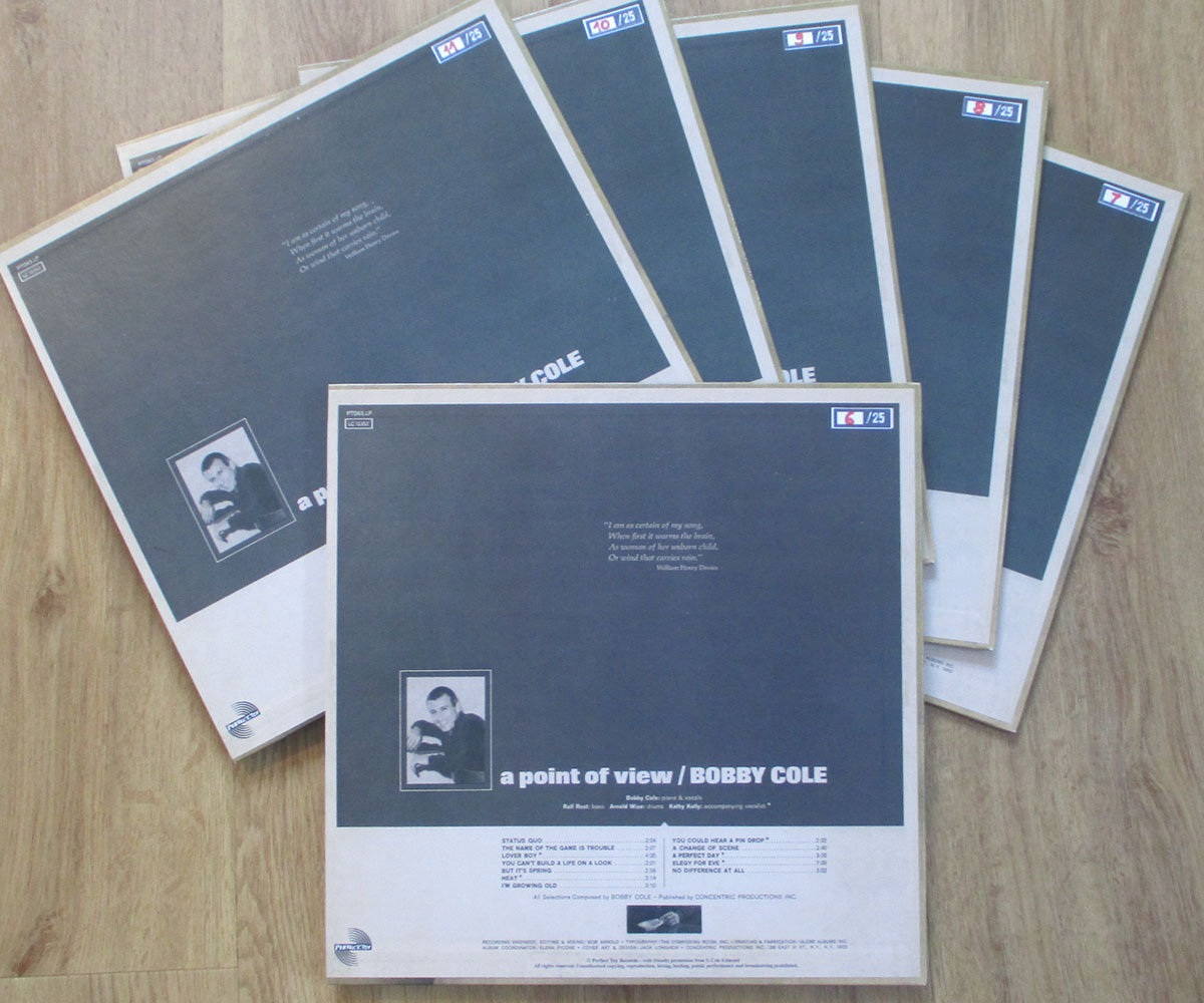 A Point Of View | Bobby Cole | perfecttoyrecords
