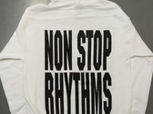 L.I.E.S. Records "NON STOP RHYTHMS" hoodie white photo 