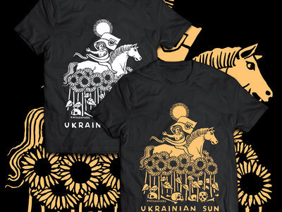 Die Weisse Rose – Ukrainian Sun T-Shirt Test-Pressing 'Artist & Friends' Set (Copper or Silver on Black) + Digipak CD main photo