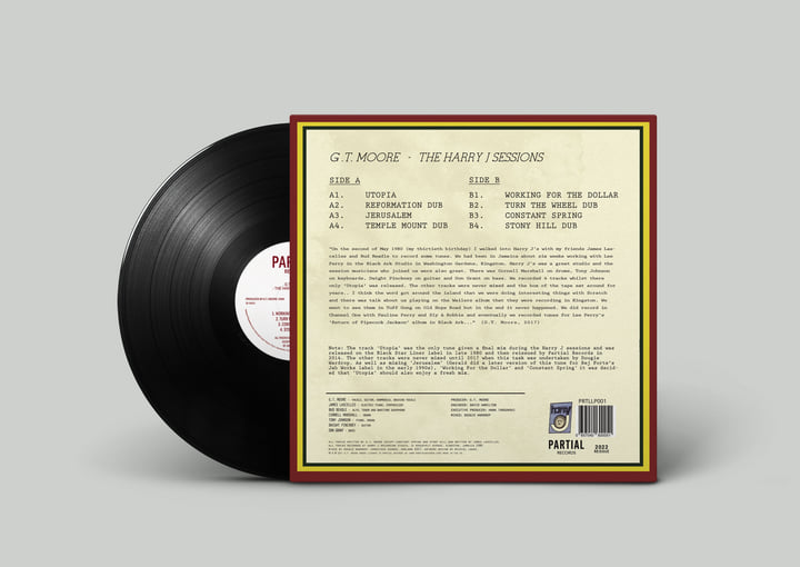 英LP GT Moore Harry J Sessions PRTLLP001 Partial 未開封 /00230 The Harry J Sessions | G.T. Moore | Partial Records