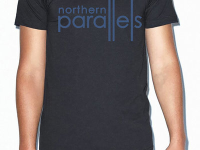 Northern Parallels Black Tee / Faded Blue Logo main photo